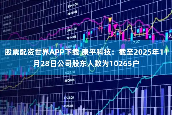 股票配资世界APP下载 康平科技：截至2025年11月28日公司股东人数为10265户